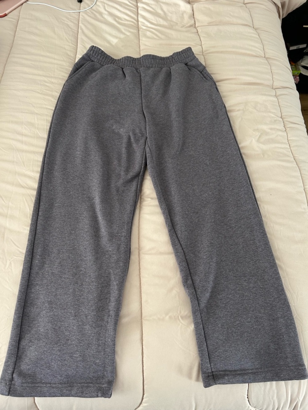 Purple Wide-Leg Sweatpants